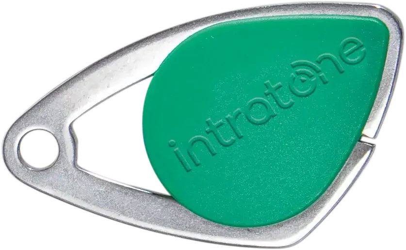 08-0106 Intratone programmed MIFARE key fob - Green