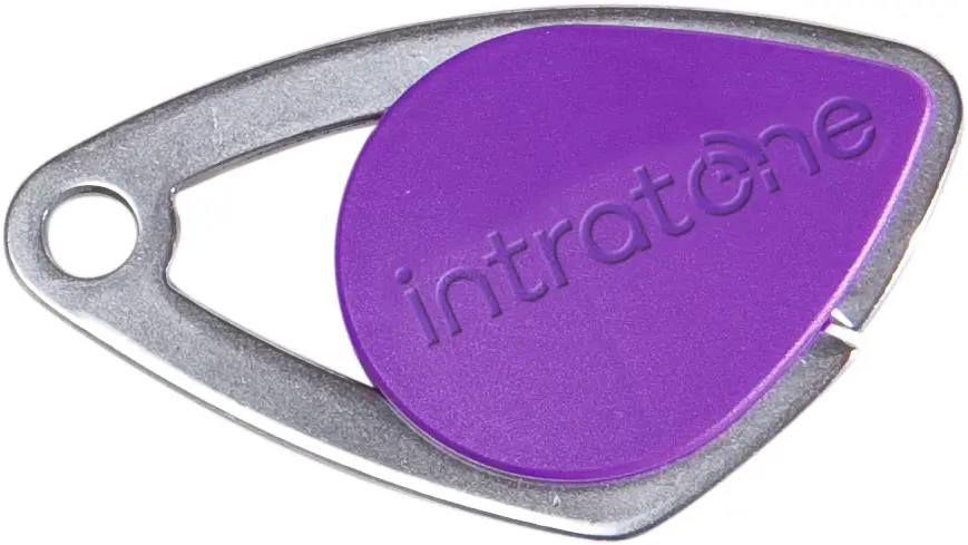 08-0109 Intratone programmed MIFARE key fob - Purple