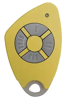 Intratone 4-Channel Mifare Transmitter - 09-0118-EN - Yellow