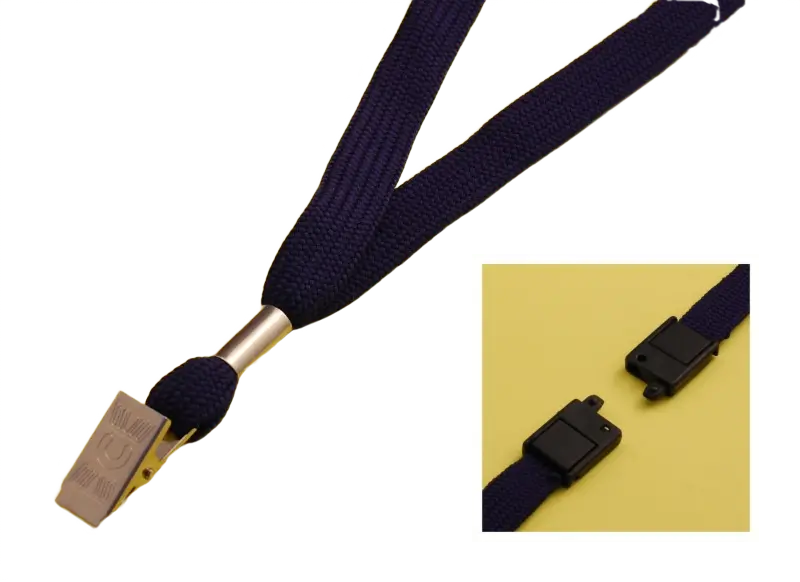 Lanyard With Breakaway Connector & Strong Bull-Dog Clip
