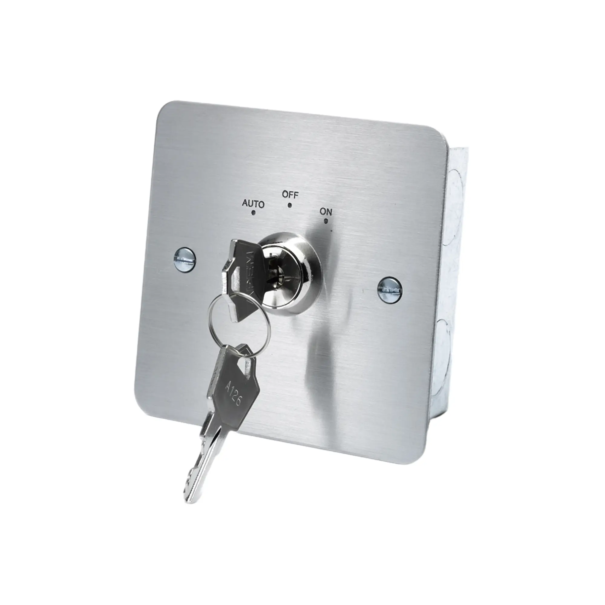 Maintained 3-Position Key Switch: With AUTO/ON/OFF Labels Maintained 3-Position Key Switch: With AUTO/ON/OFF Labels