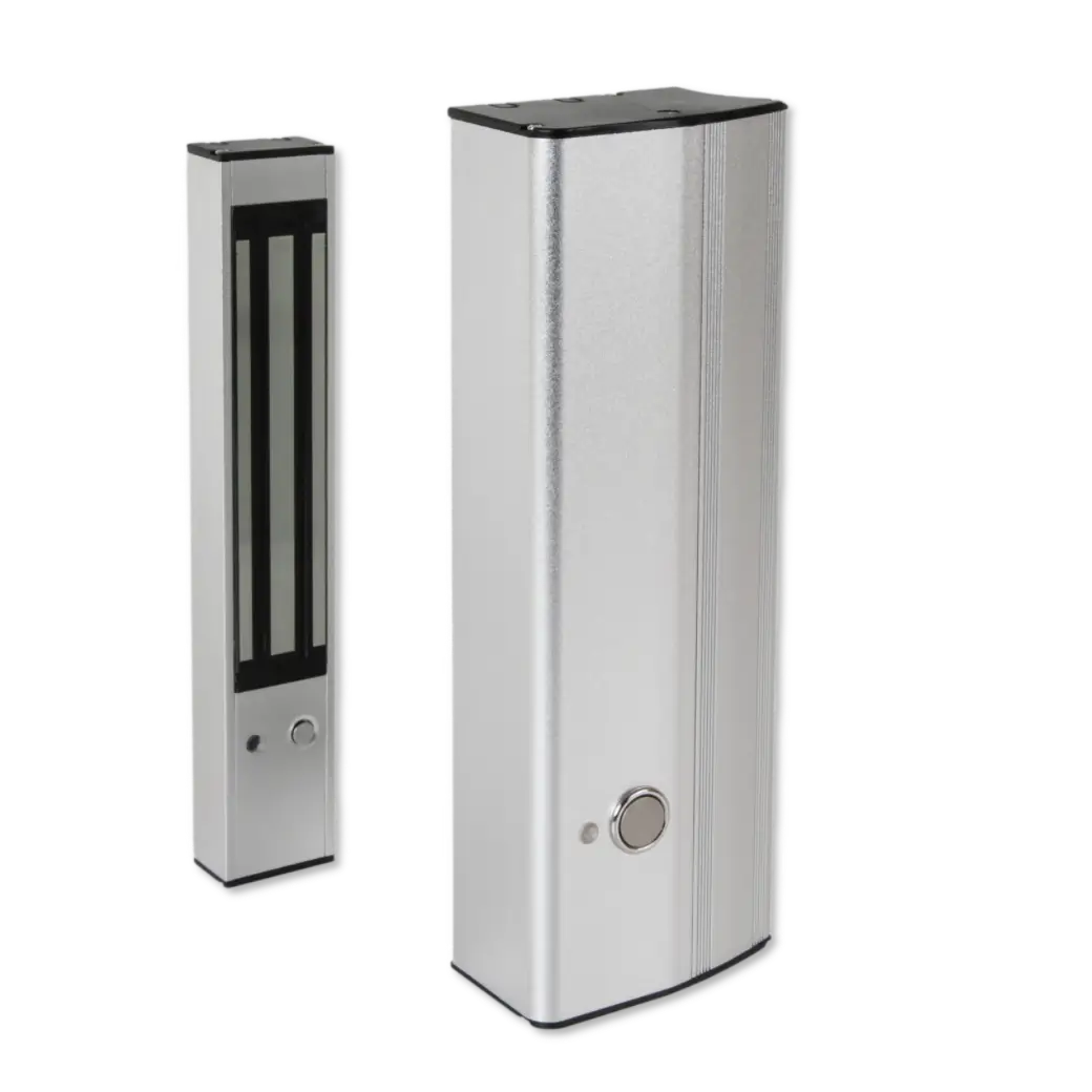 DHM600 Mini Magnetic Door Lock with built in exit button and adjustable timer