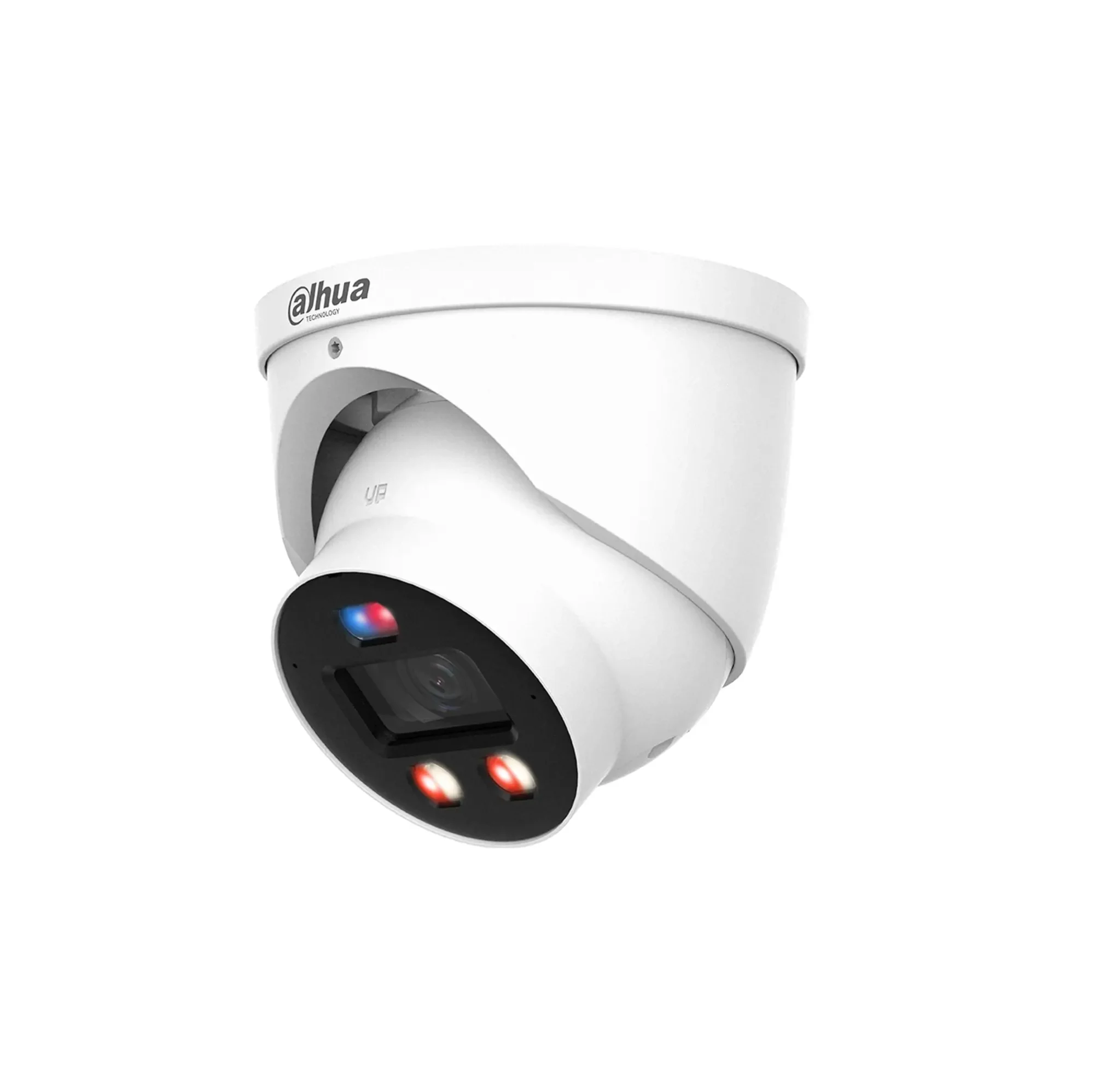 Dahua DH-IPC-HDW3649H-AS-PV-0280B-PRO - white, left facing, with lights