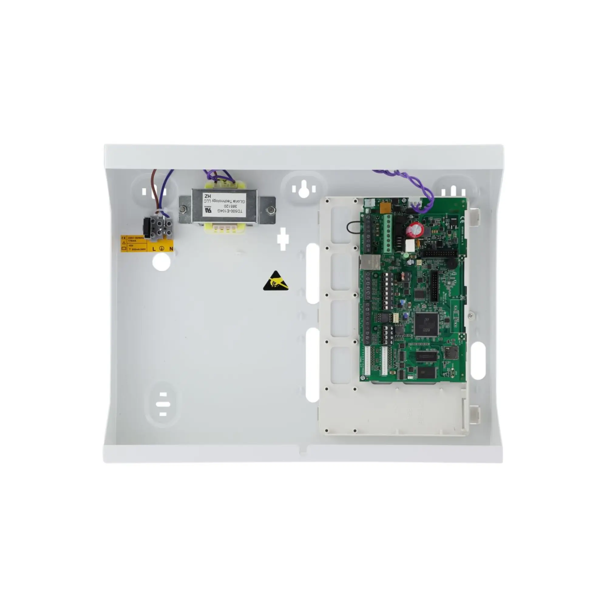 Scantronic PAN-200WE-KPZ: 200 Zone Hybrid Control Panel with Proximity Key pad (Grade 2 or 3) Scantronic PAN-200WE open